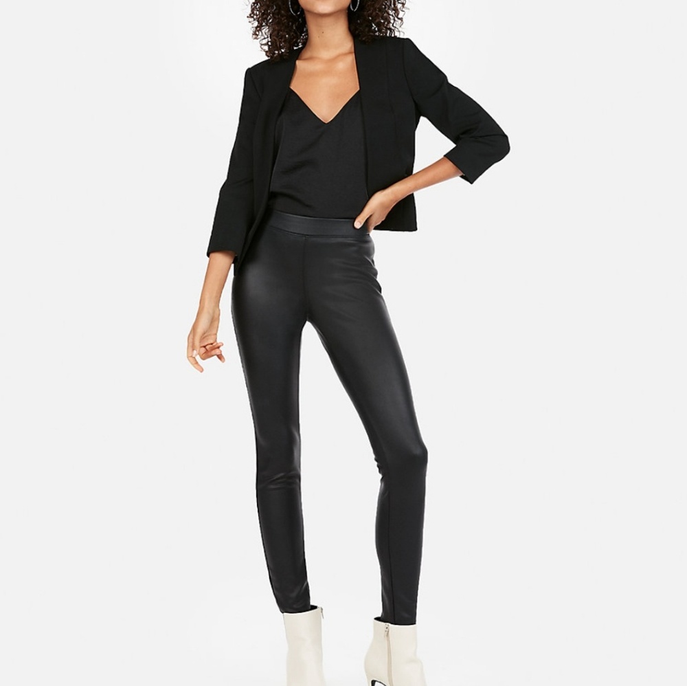 Express faux leather leggings